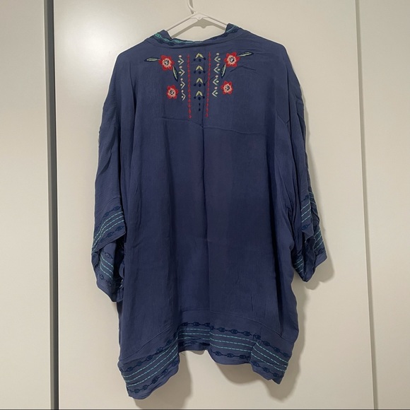 NWT Curations Embroidered Gauzy Kimono - Picture 4 of 7